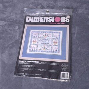 Vintage Dimensions Counted Cross Stitch Kit 3761 The Joy Of Grandchildren 1994